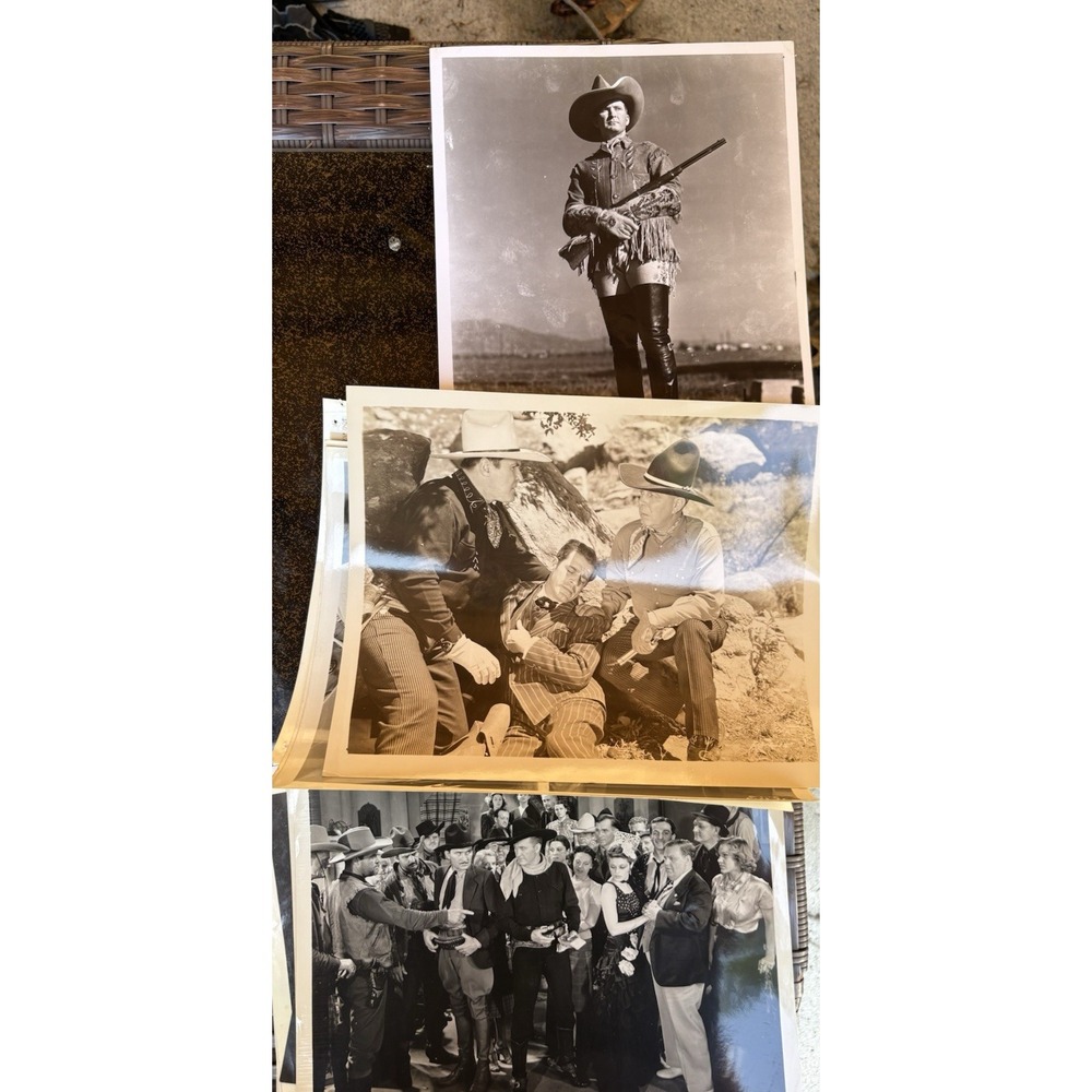 Original Vtg TIM MCCOY Movie Publicity Stills Press Photos Western Whirlwind LOT - Picture 3 of 6